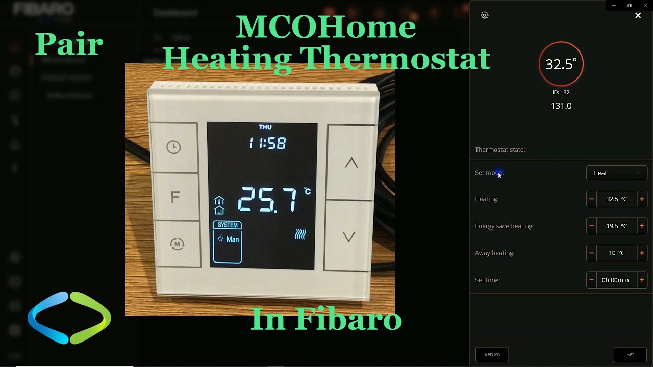 MCOHome Heating Thermostat in Fibaro