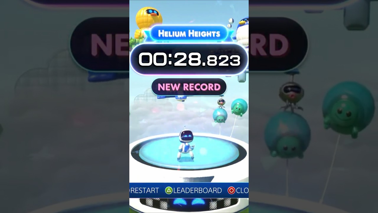 Astro Bot - Helium Heights - My New Best Time #astrobot #gaming #speedrun