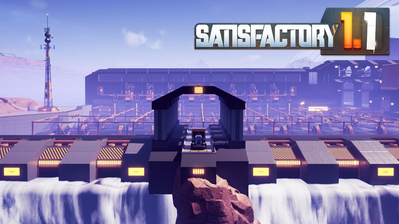 J'ai construit un ÉNORME BARRAGE dans le désert | Satisfactory 1.1 (S1 Ep.3)