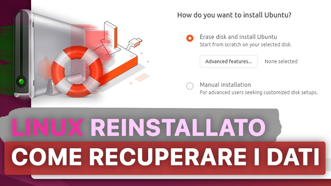 Come recuperare i dati dopo la reinstallazione o un guasto di Ubuntu, Mint, Debian…