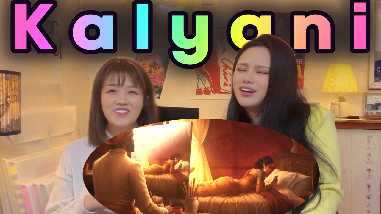 Korean girls react to a beautiful Malayalam song🇮🇳😍🇰🇷#kalyani