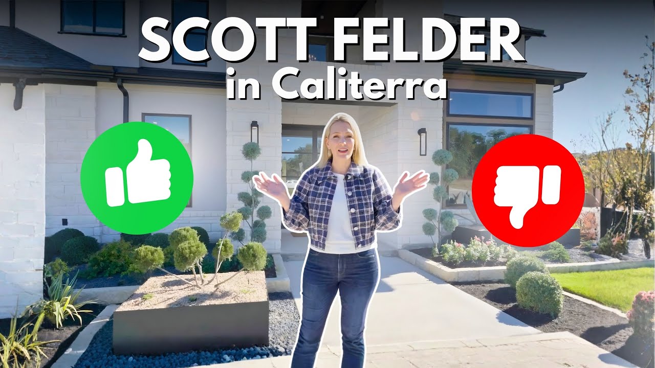 Обзор домов от компании Scott Felder Homes в жилом комплексе Ranch at Caliterra в Дриппинг-Спрингс.