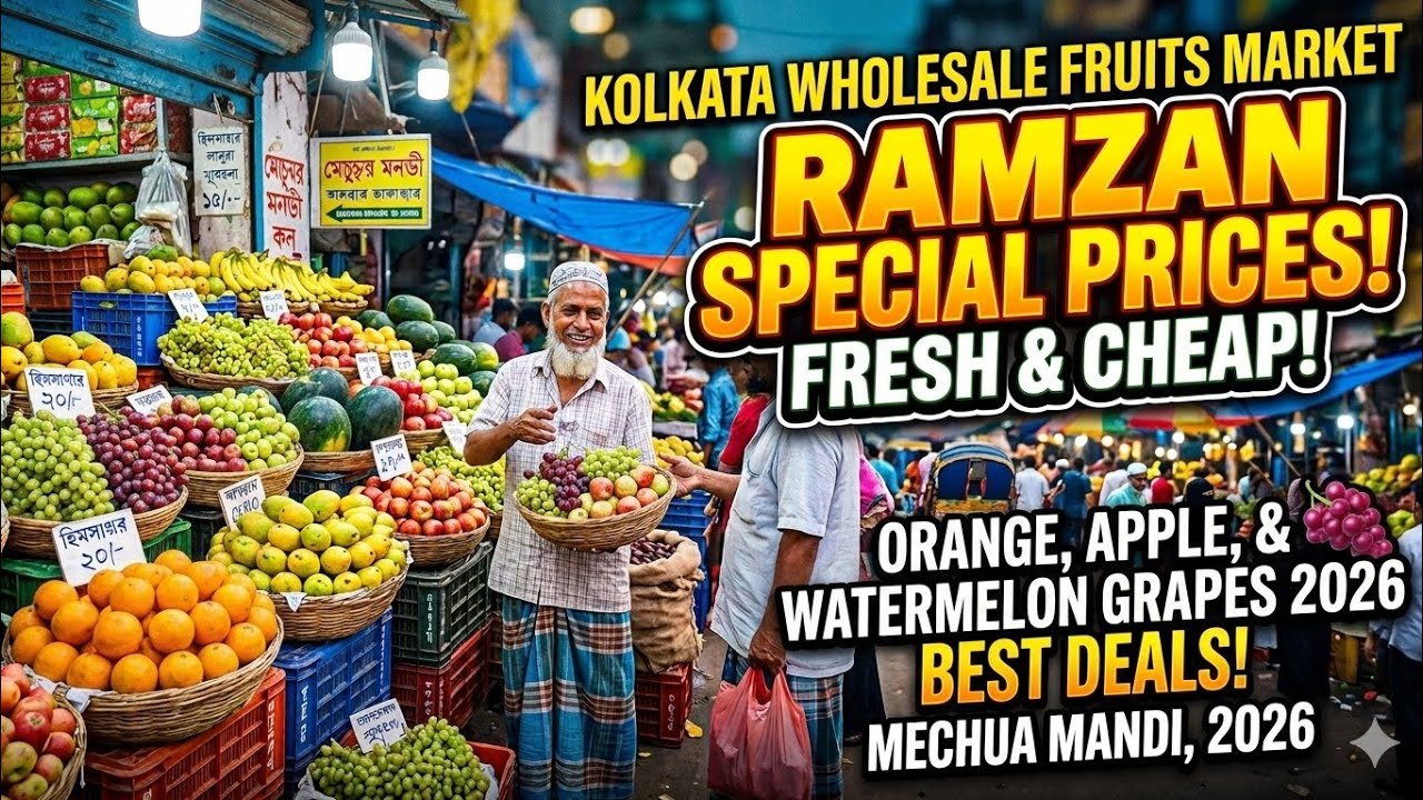 Bigest Fruit Market in Kolkata! Ramzan Special Video ! Wholesale  Fruit Market #viralvideo #fruit 