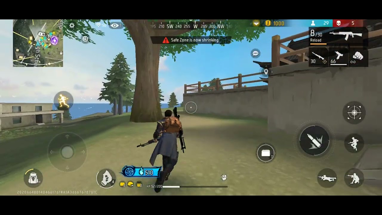 Playing freefire 