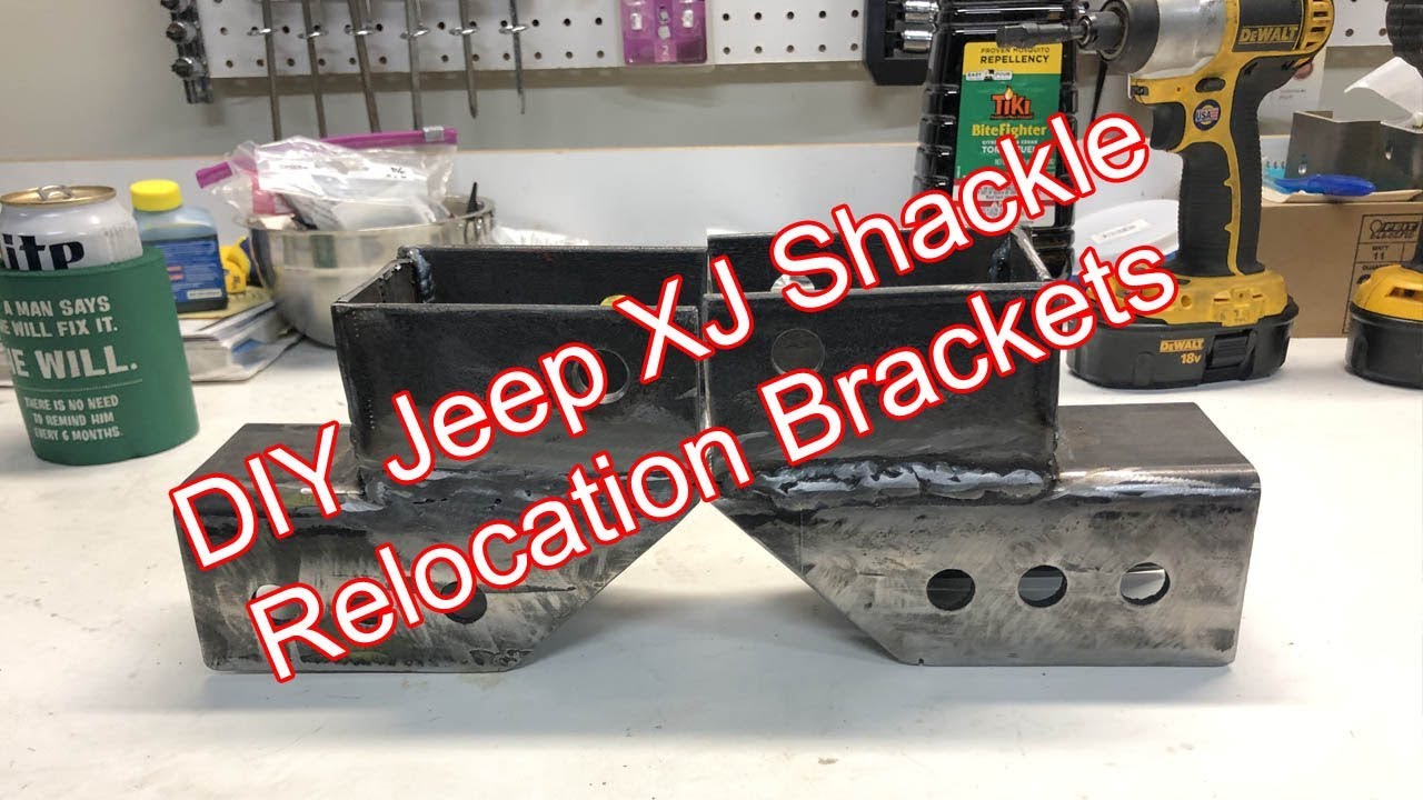 Jeep Cherokee XJ DIY Shackle Relocation Brackets