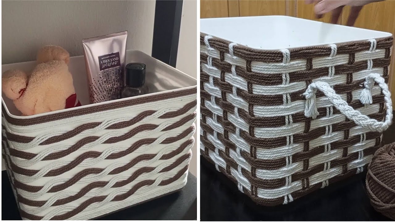 DIY Aesthetic Storage Box Using Rope | Make over your box into aesthetic storage