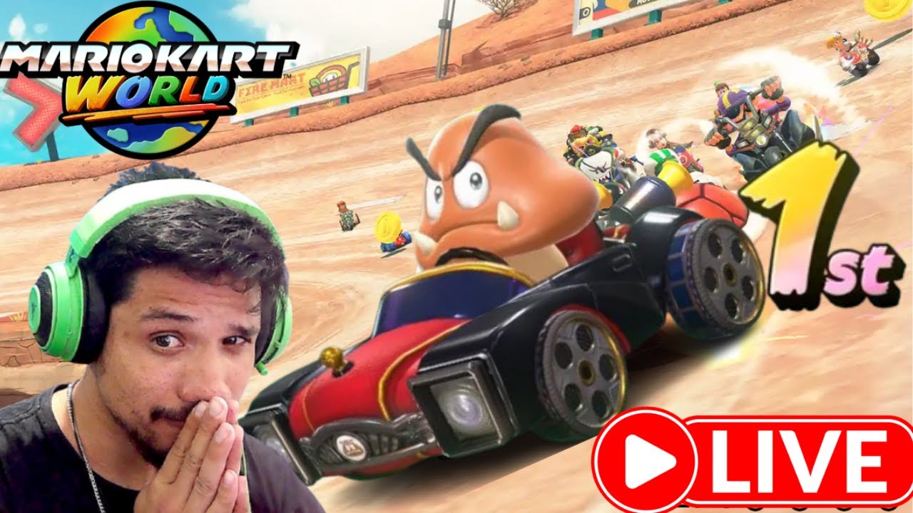Mario Kart World AO VIVO | Gameplay Online Subindo Rank