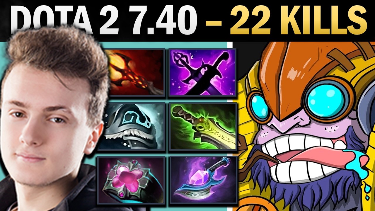 Tinker Pro Mid with 22 Kills and Dagon - Dota Gameplay