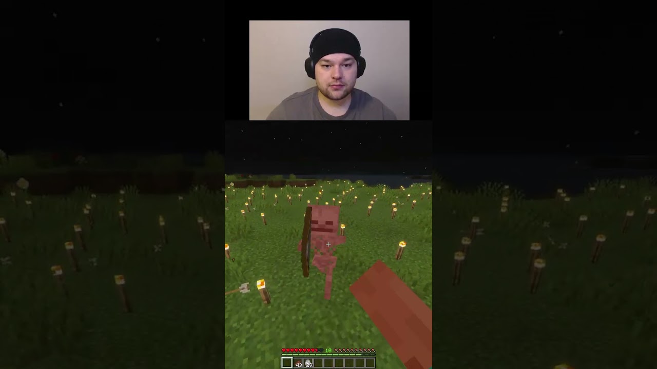 Killing a bedrock skeleton unarmed in minecraft day 35 #shorts #viralshorts