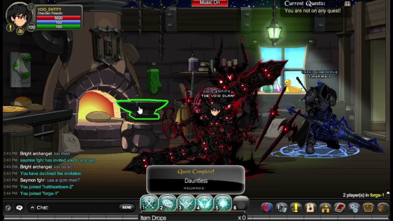 Getting Dauntless Enhancement | AQW