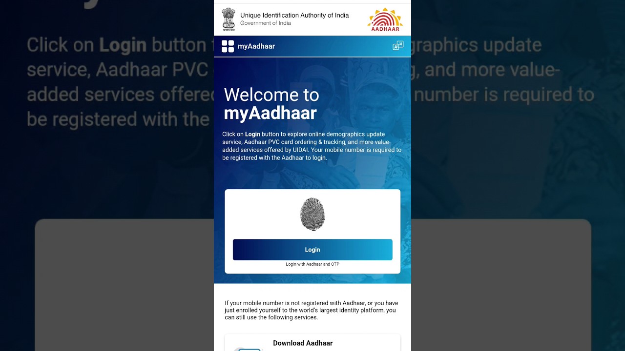myAadhaar#aadhaar #myaadhaar #myaadhar #sanjeevtalks #short #shorts #csc #shortvideo #shortsvideo