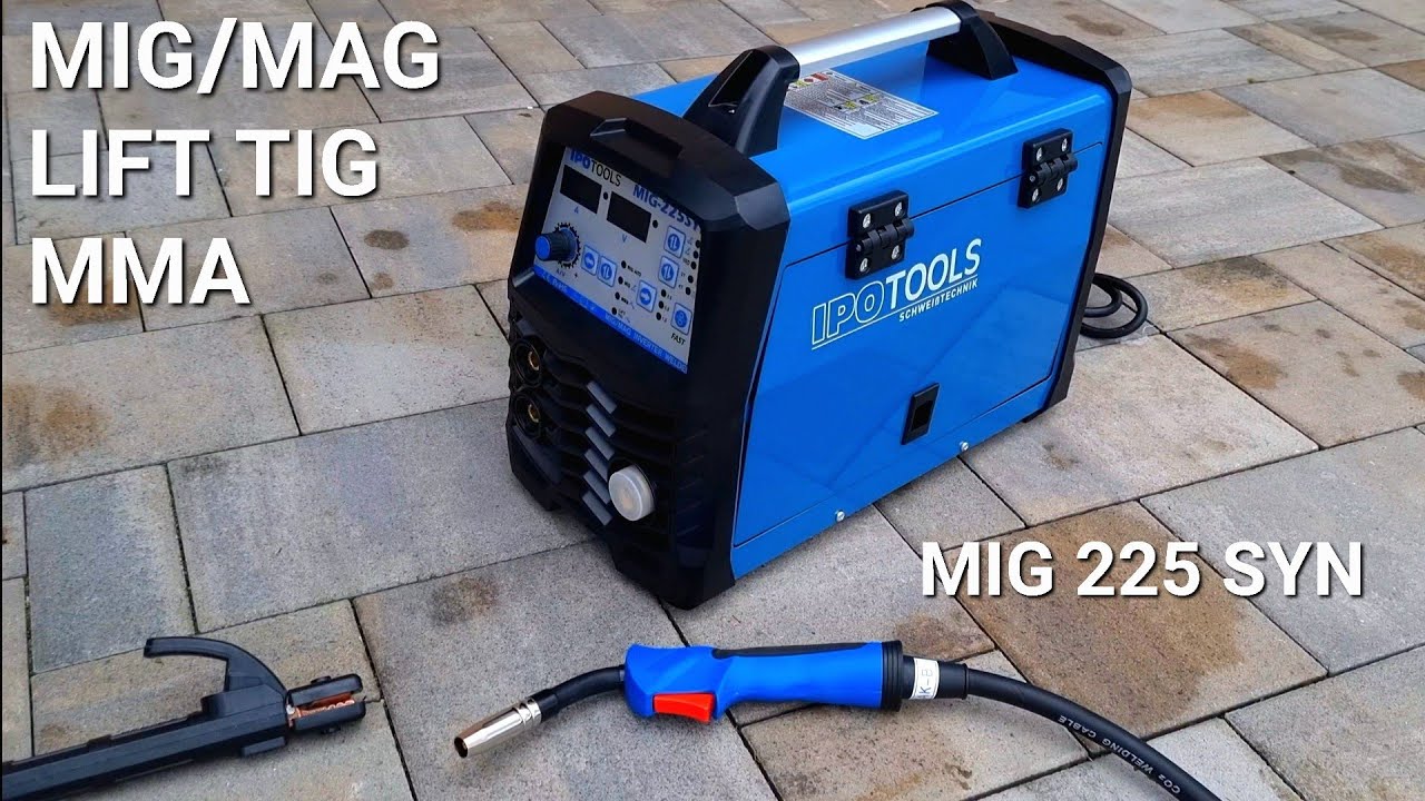 IPOTOOLS MIG 225 SYN multi synergic сварочный аппарат 3 v1 MMA / MIG / MAG / TIG