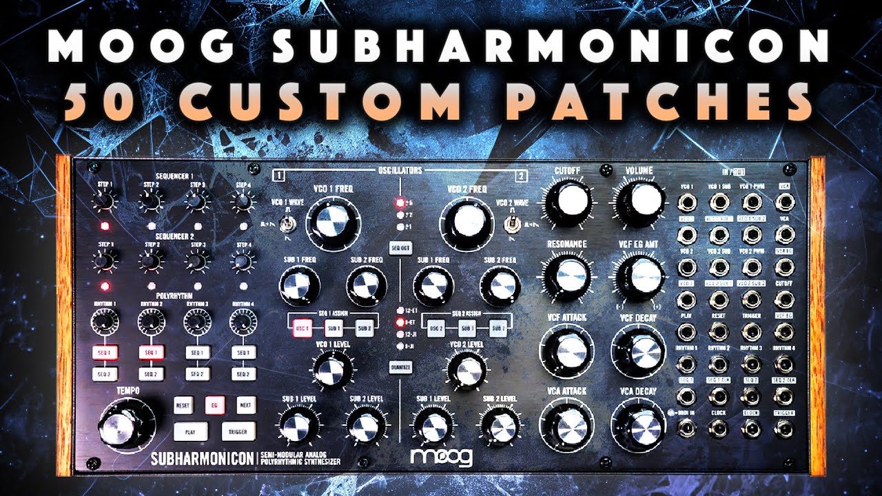 Moog Subharmonicon 50 Presets/Patches. Demo. No Talking