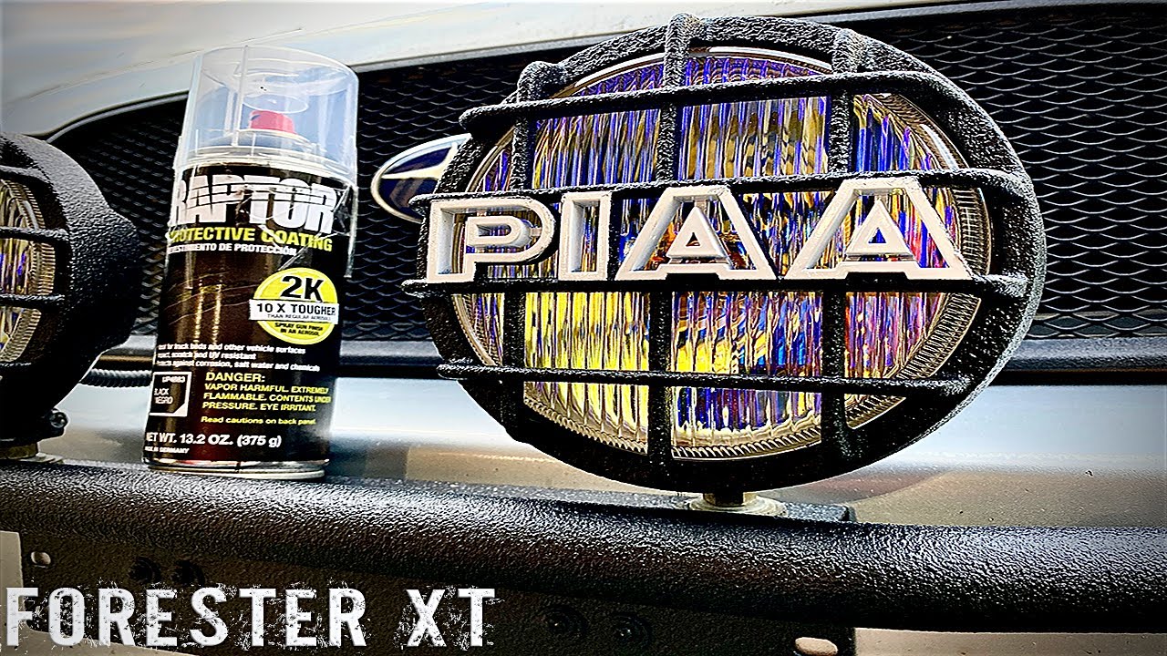Перемещение и установка накладок RAPTOR на мои фары OFF-ROAD PIAA и кронштейн на моем FORESTER XT...