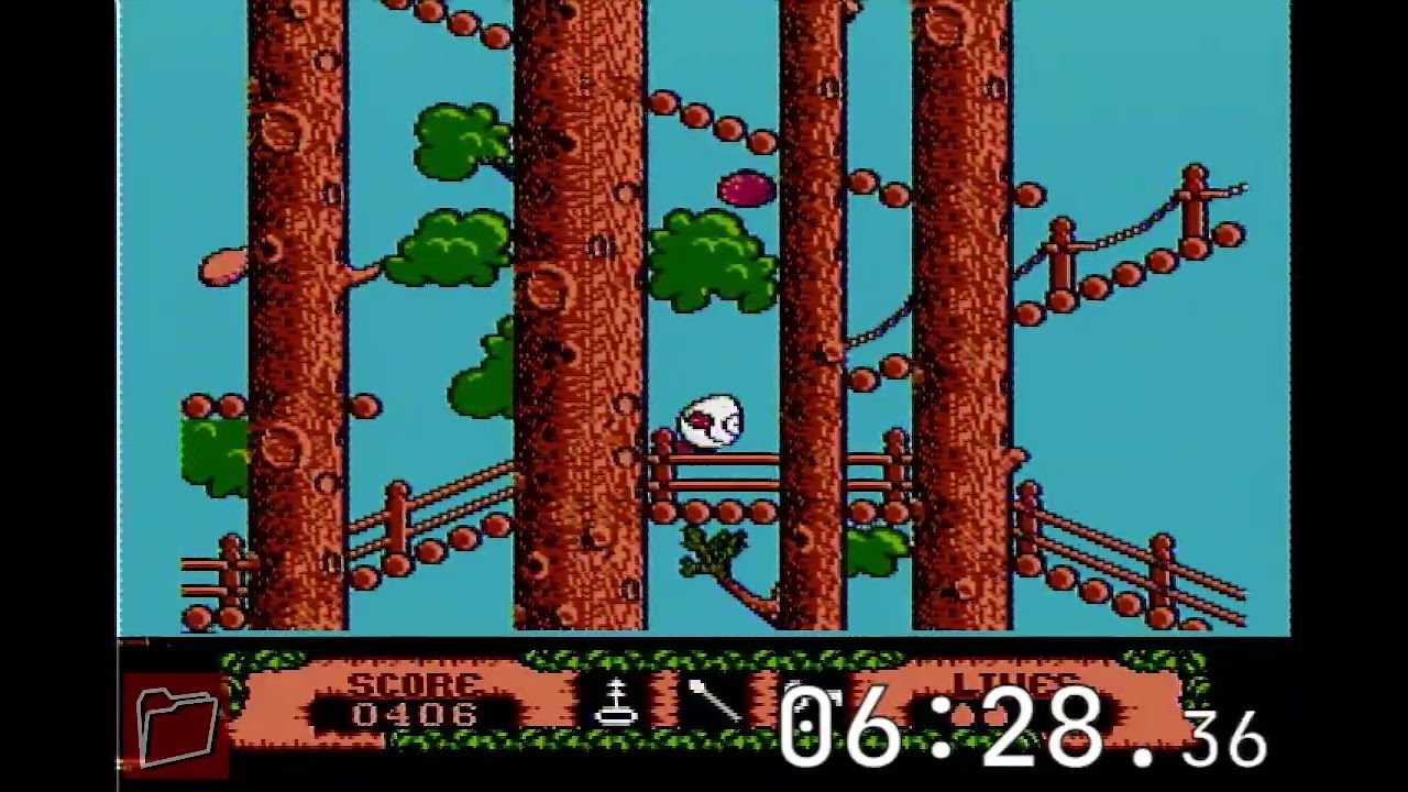 Speedrun: The Fantastic Adventures of Dizzy (50:35, wersja Blue) [NES]