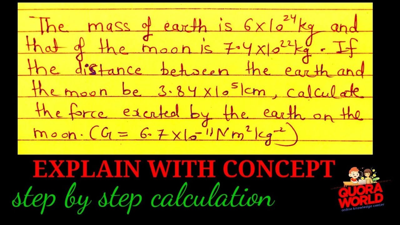 The mass of earth is 6×10^24kg and that of moon is 7.4×10^22kg.If the distance between them is 3.84