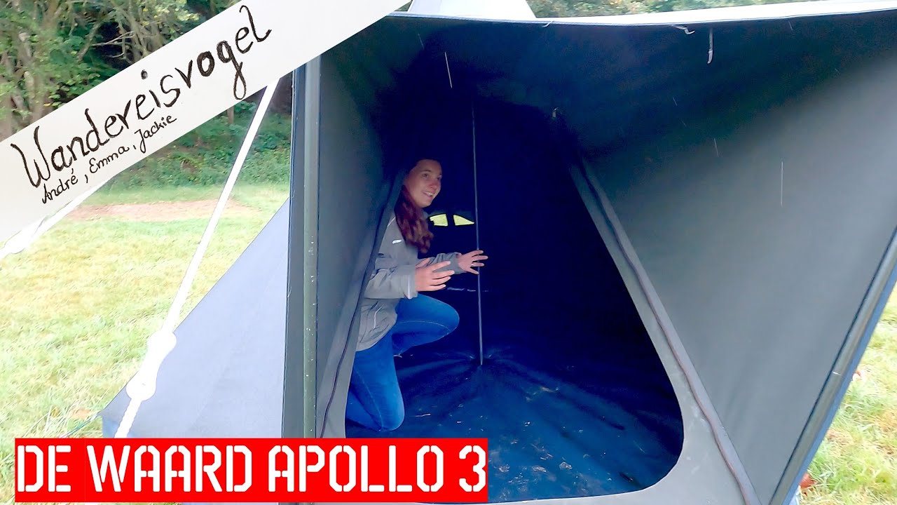 Review & Roomtour: De Waard Apollo 3 - Tipi Zelt zum Campen aus 100 % Baumwolle für bis 3 Personen