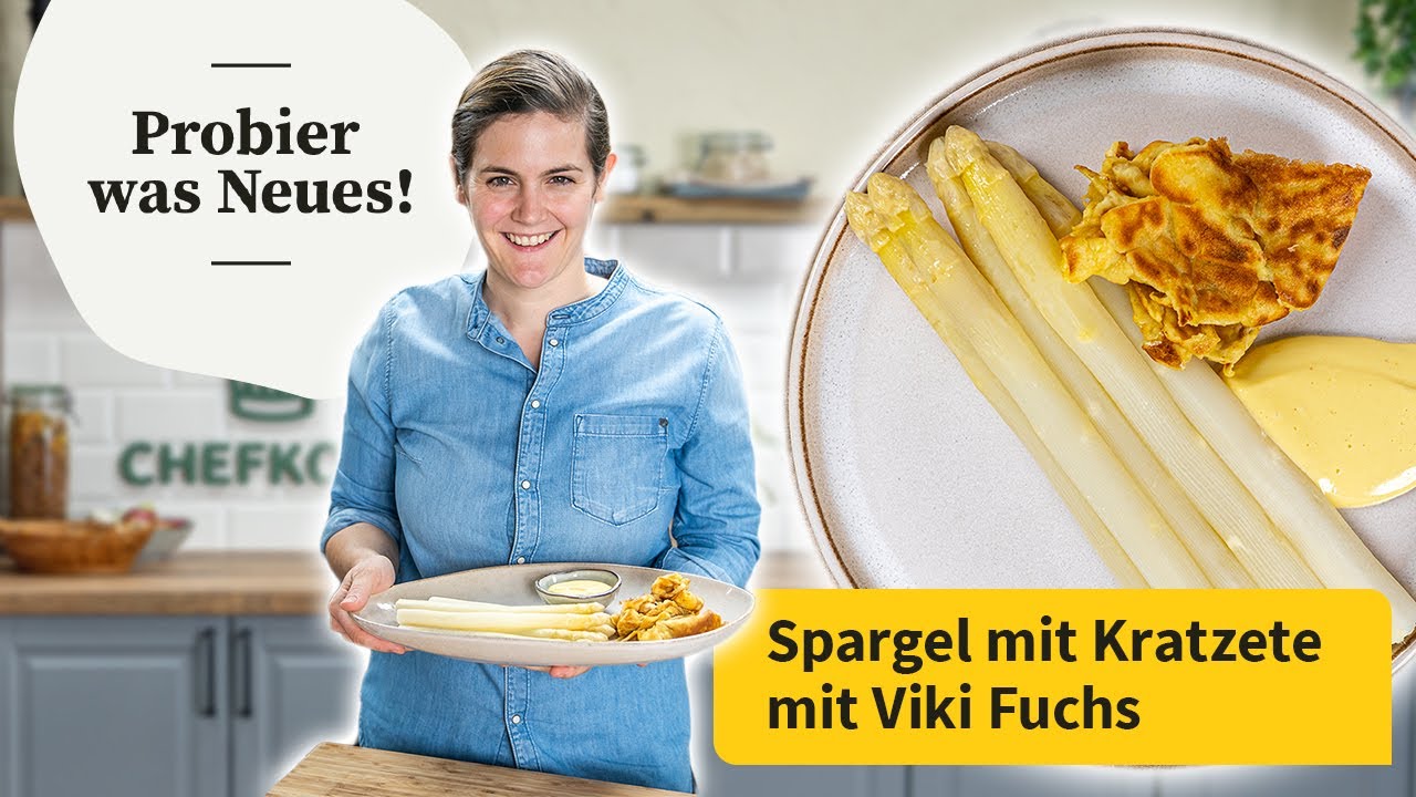 Viki macht Kratzete mit Spargel und Sauce hollandaise | Probier was Neues! | Chefkoch