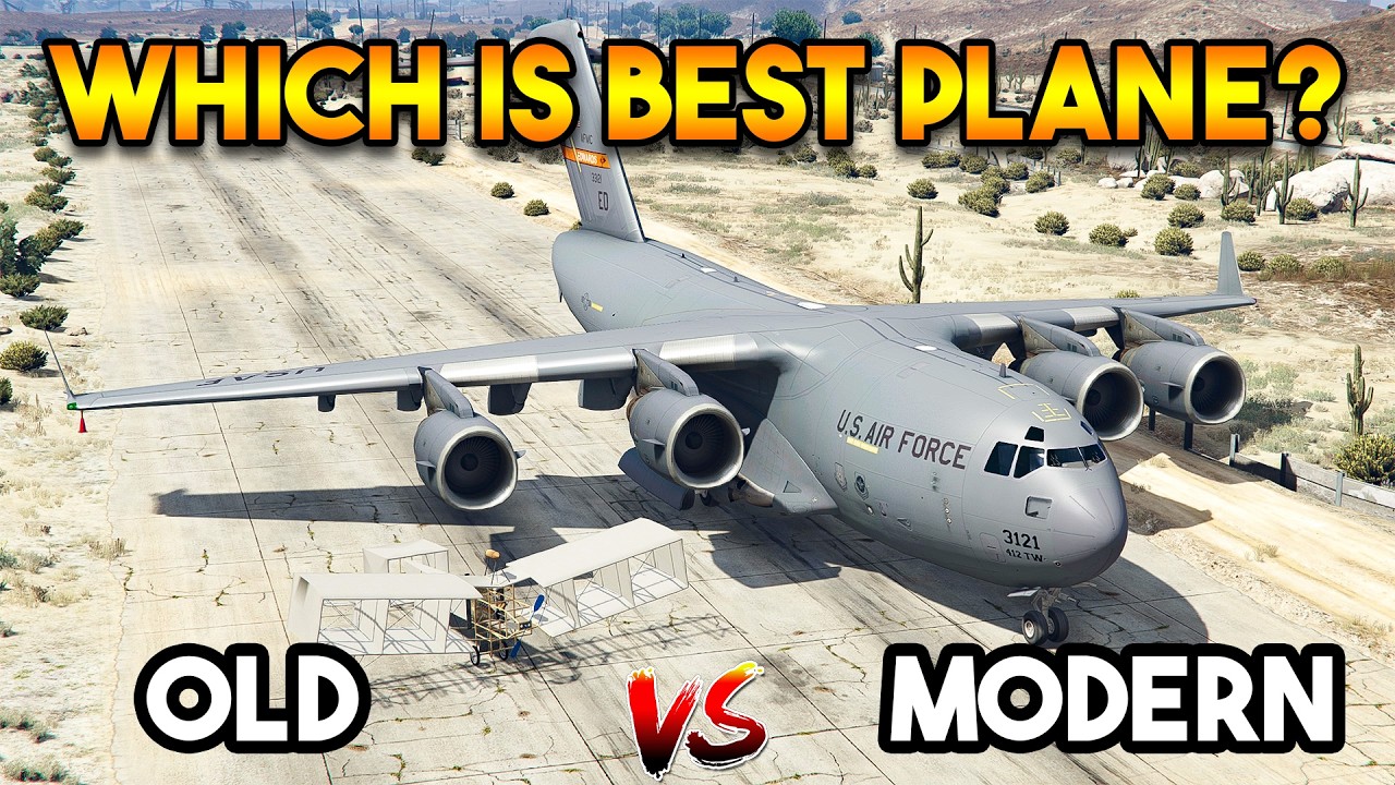 GTA 5 MODS : OLD ANCIENT PLANE VS NEW MODERN PLANE (WHICH IS BEST?)
