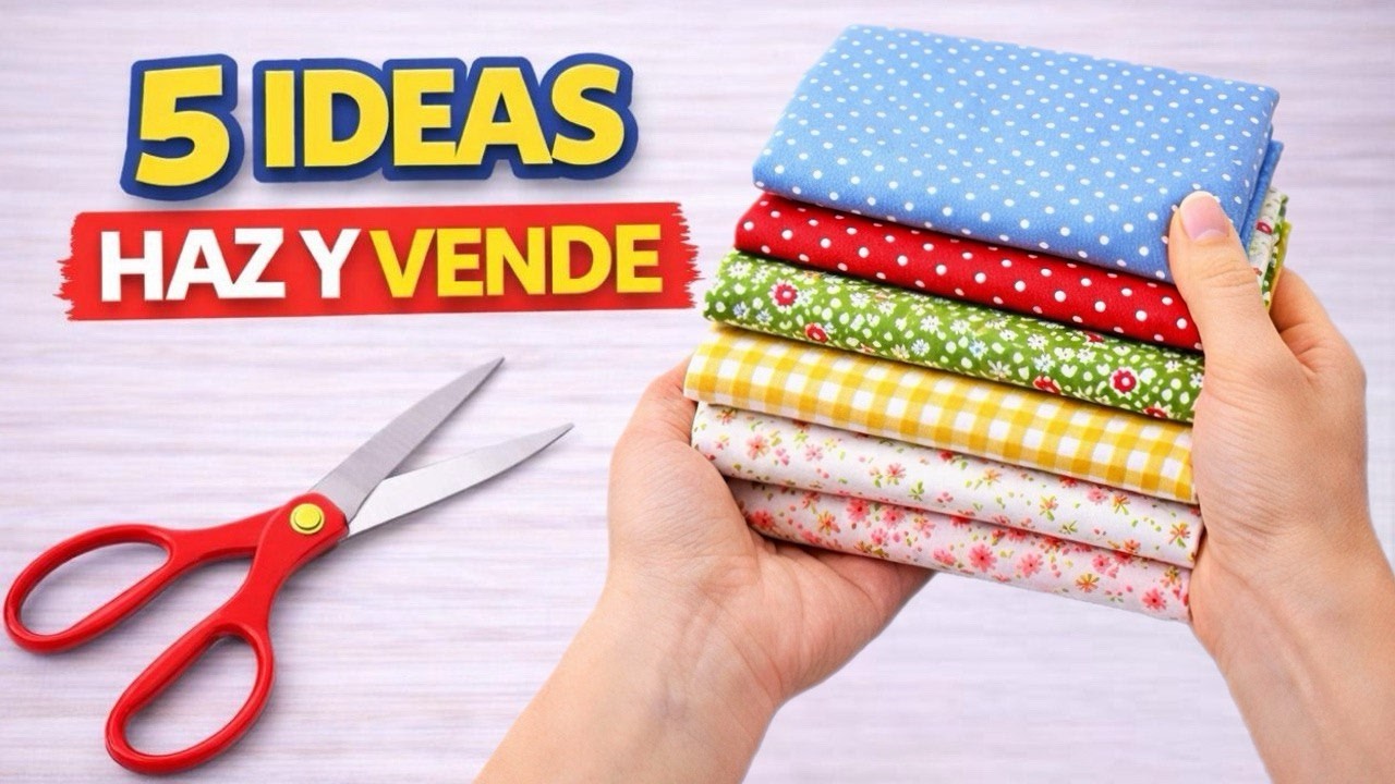 5 Ideas para Coser y Vender Fácil y Rápido 🧵💰 | Costura Creativa que Sí se Vende