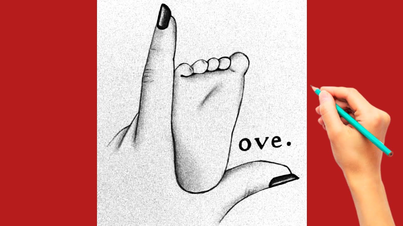 Love Sketch Drawing 🤍 | Baby Foot & Hand Pencil Art | Emotional Drawing