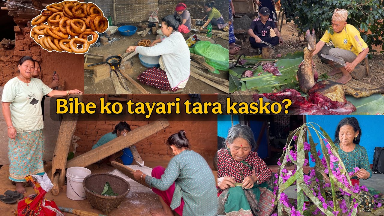 Bihe ko tayari hai sathi haruu!#villagevlog #rurallife