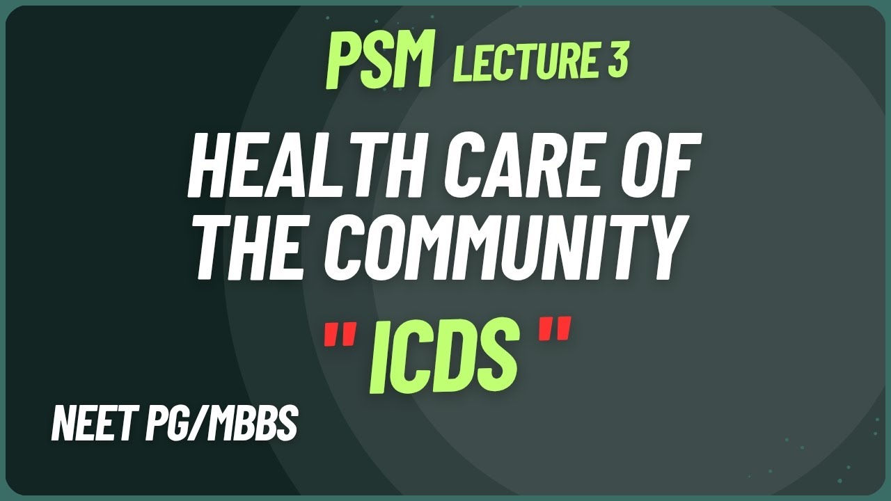 ICDS | Integrated Child Development Scheme | PSM | Community Medicine Lecture | Medulla