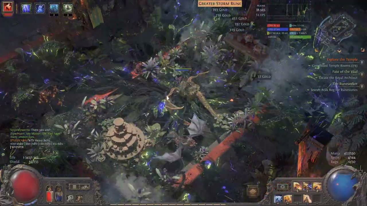 Path of Exile 2 - Lichborn Oil Barrage Skill Effect