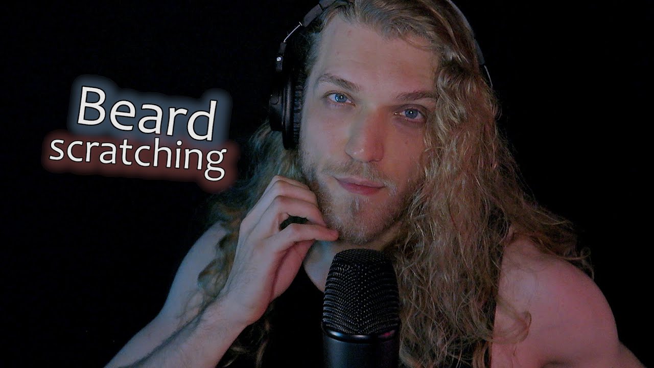 ASMR Beard Scratching, Deep Breathing & Whispering 🌬️🧔‍