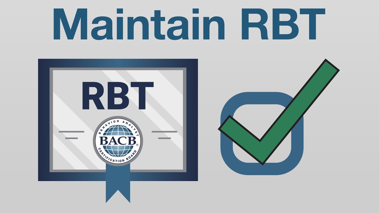 Поддержание вашей сертификации RBT