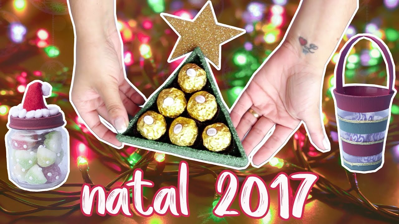 LEMBRANCINHAS DE NATAL FÁCEIS DE FAZER | DIY NATAL 2017 MATERIAL RECICLÁVEL #1