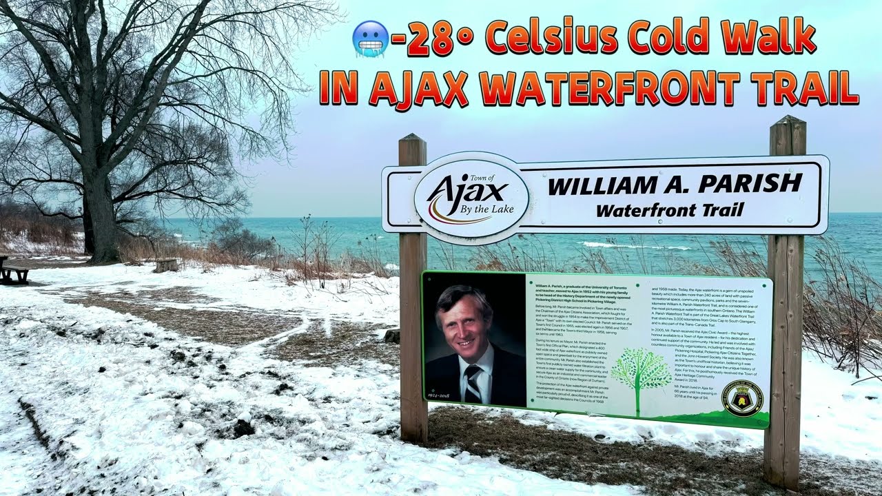 Frozen at -28°C ❄️ | Ajax Waterfront in Extreme Winter Cold