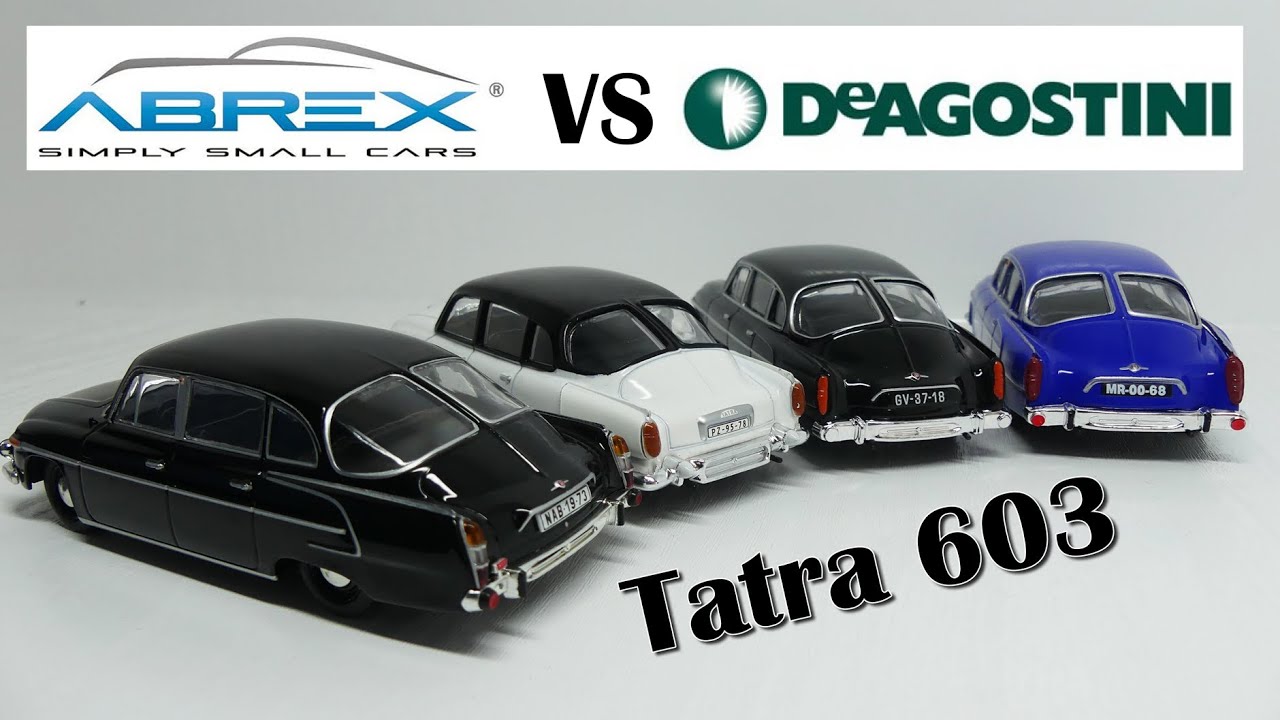Tatra 603 - Abrex vs DeAgostini - сравнение моделей