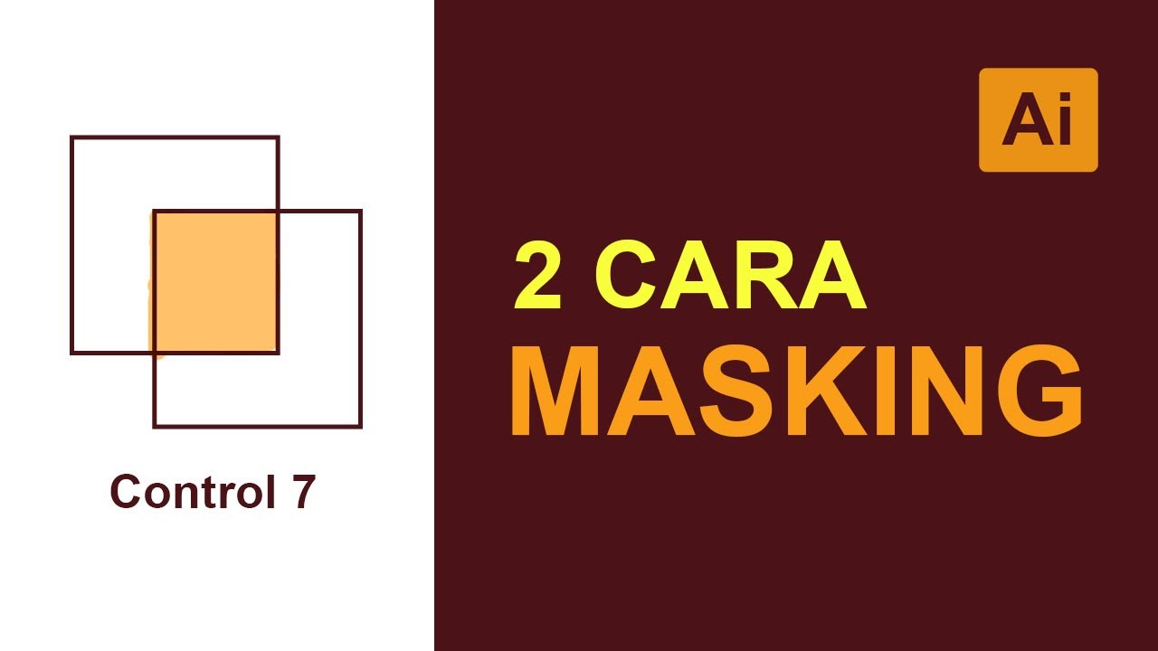 Cara Masking Gambar di Adobe Illustrator