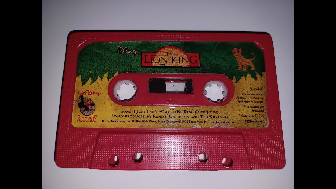 Lion King cassette story. Narrated by Robert Guillaume. 1994.
