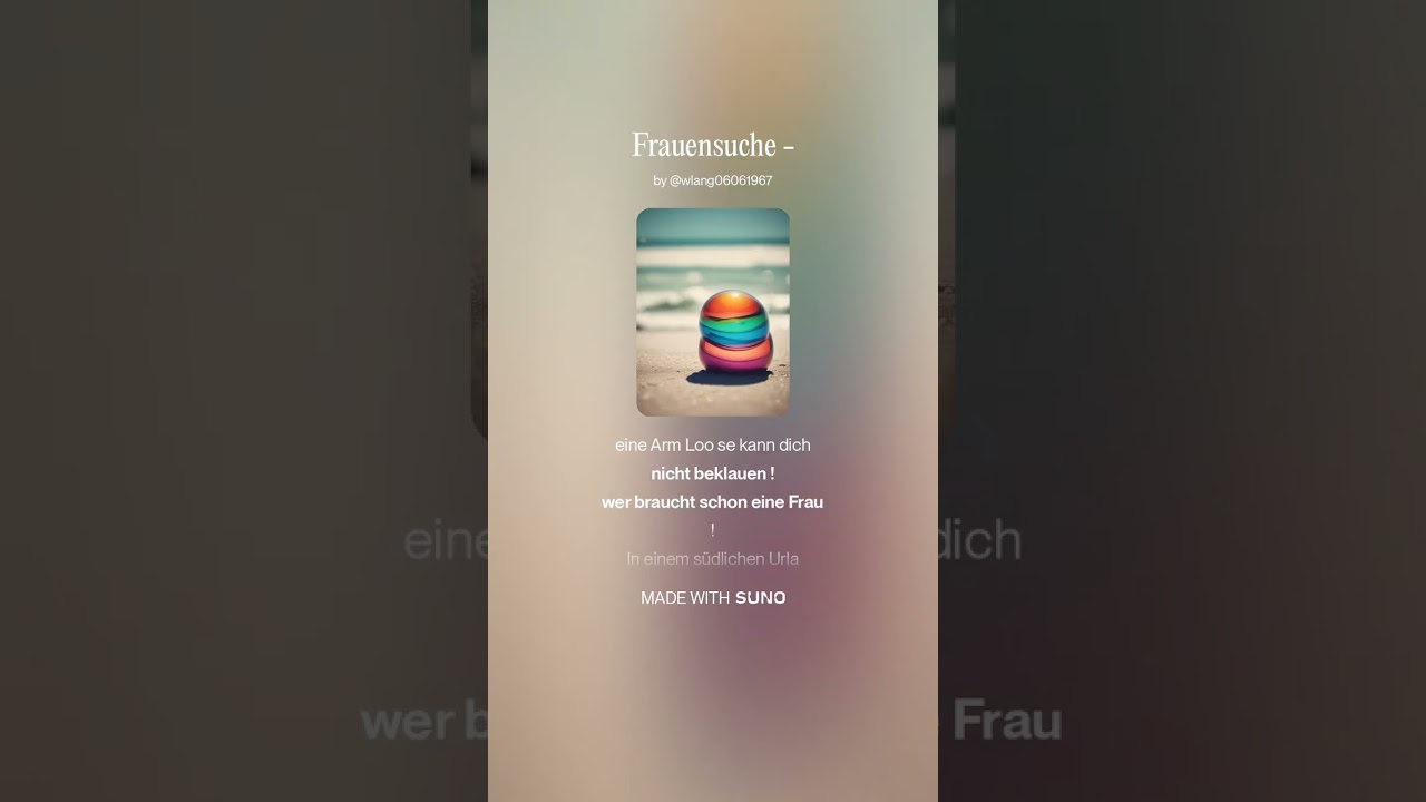 Frauensuche - techno - version - 👩🏻‍🦰😢🥴👰🏻🤗- #lied #musik #satire #spaß #frauenmangel #eheberatung