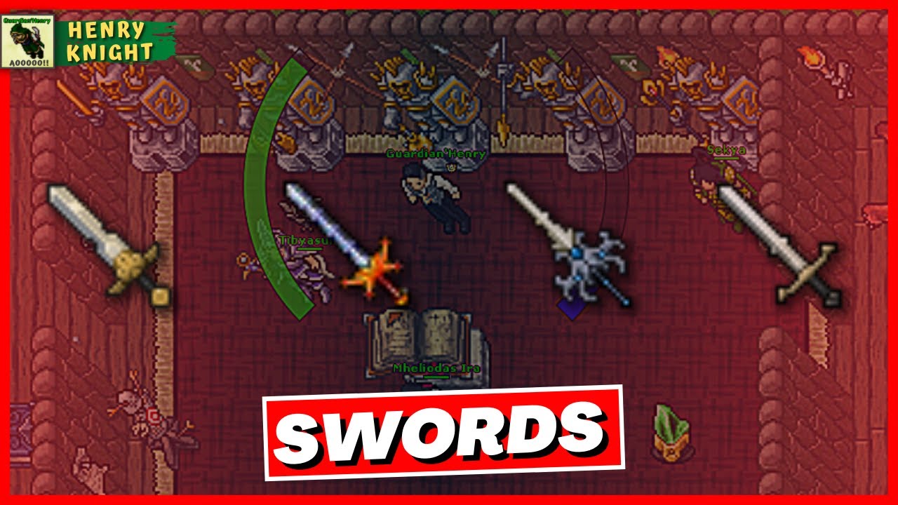 TIBIA: SWORDS DE KNIGHT DO LEVEL 8 AO 400+ (SET EK)