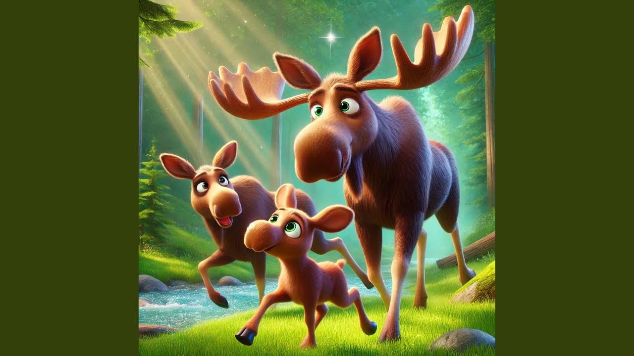 The Moose or Elk (Alces alces) Song for Kids | Nursery Rhymes (Educational)