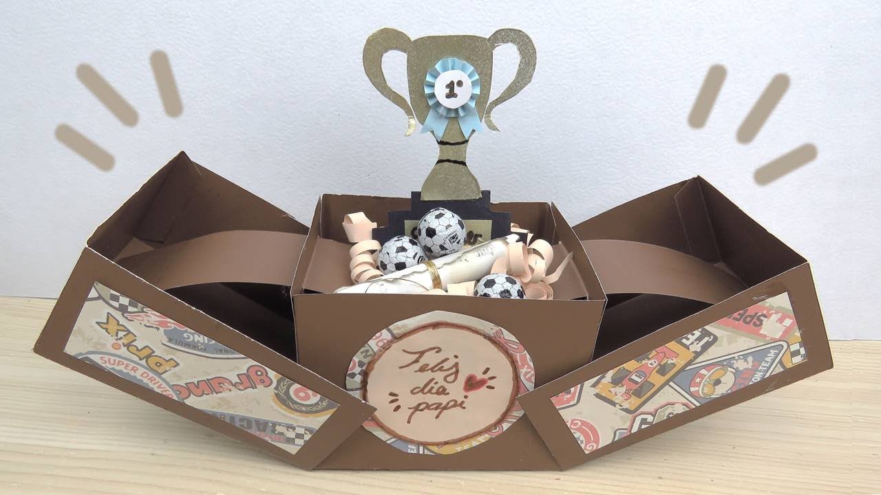 CAJA SORPRESA POP UP  ♥  REGALO DÍA DEL PADRE /  NOVIO