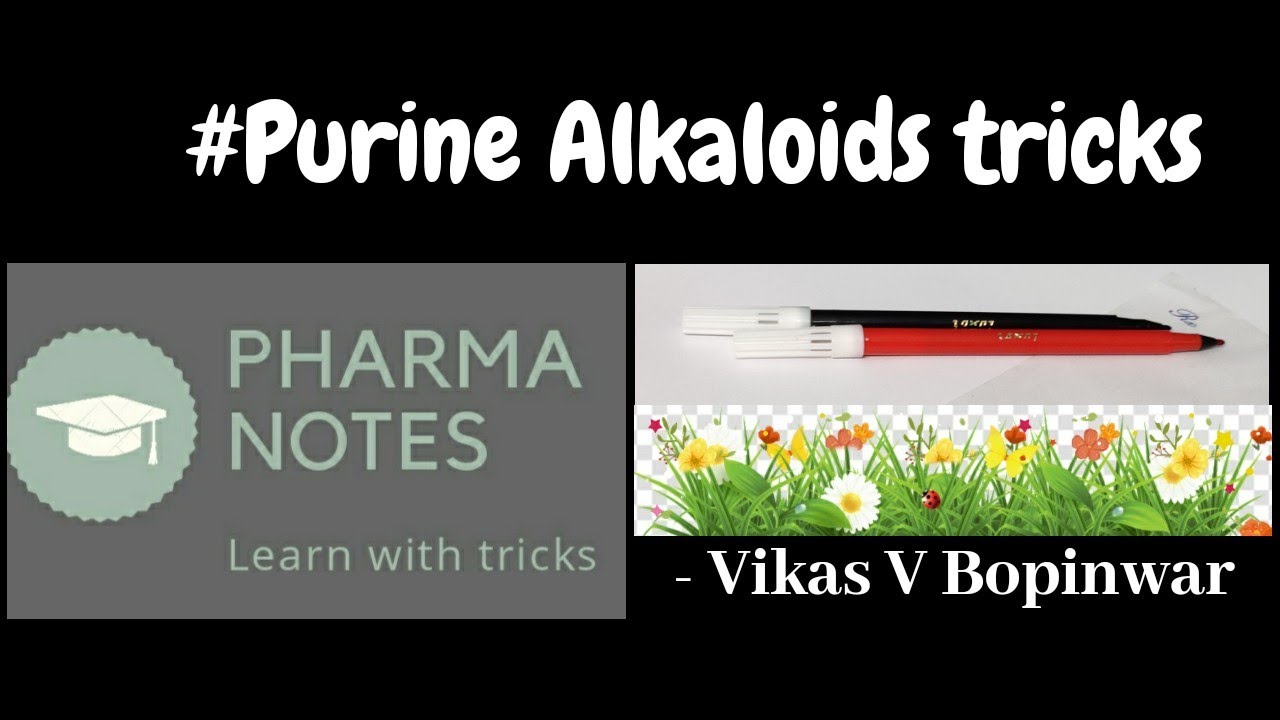 PURINE ALKALOIDS TRICKS | RRB PHARMACIST EXAM | GPAT | ESIC | PART-29 |