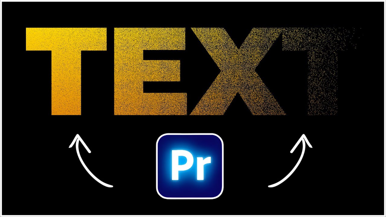 Particle DISPERSION Text Effect In Premiere Pro
