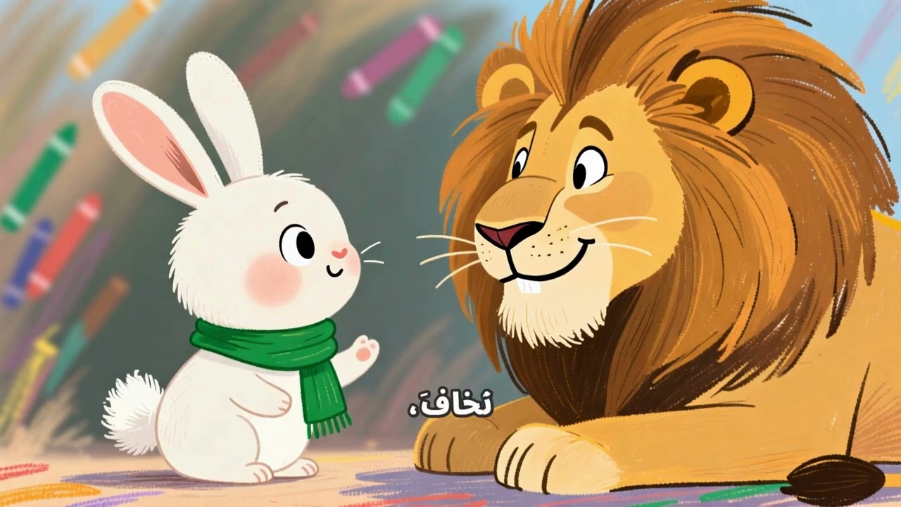 �🦁 قصة الأرنب الشجاع الذي غيّر الأسد! | قصة ممتعة وتعليمية للأطفال قبل النوم