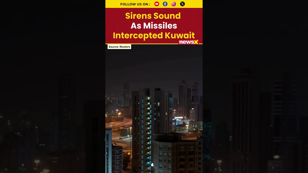 Sirens Blare as Iranian Missiles Intercepted Over Kuwait City Amid Gulf Tensions | NewsX