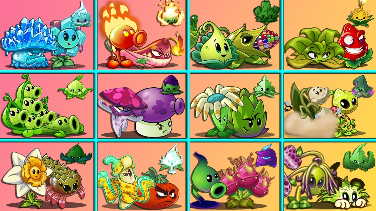 12 Pair Team Plants & Mint Level 1 Battlez - Who Will Win? - PvZ 2 Teams Plant Tournament