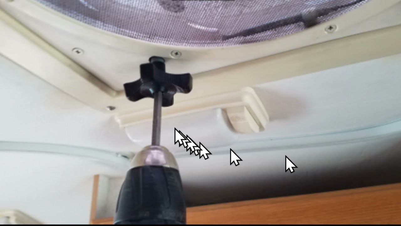 Repair knob and arm, Fantastic Fan, RV vent fan