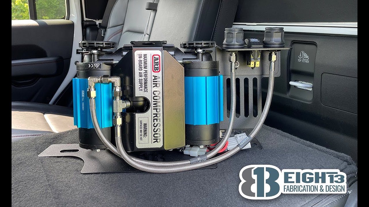 Jeep Gladiator Behind The Seat ARB Compressor Mount Add-On Kits Overview - 813 Fabrication & Design
