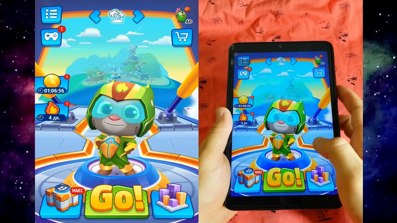 Talking Tom Hero Dash - All heroes - Tablet - Gameplay (Android, iOS)