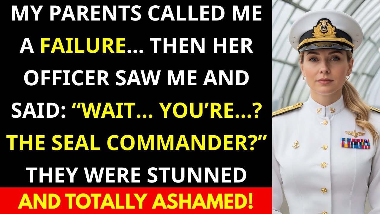 My Parents Called Me a Nobody at Her Promotion — Then Her Commander Saluted Me: “SEAL Commander”