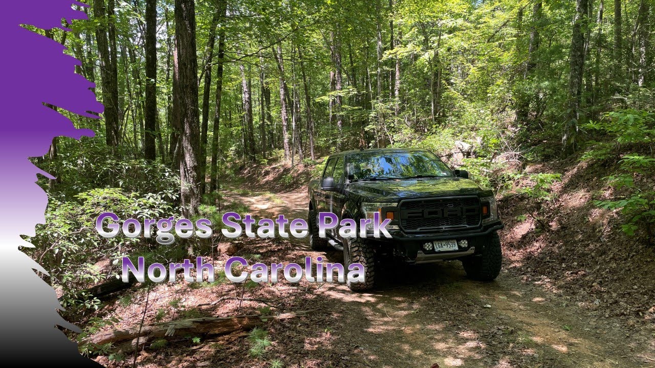 Off-roading Gorges State Park NC (Chestnut Ridge, Auger Hole, Crossroads Mtn.)