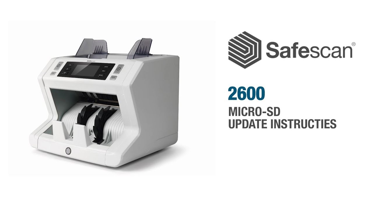 Safescan 2600 Serie MicroSD Update Instructies | Nederlands